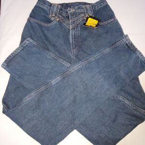 VTG‎ Rockies Mom Jeans Womens Sz 32/13 Western High Rise Med Wash Pockets USA